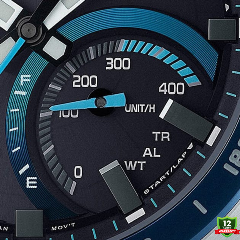 EDM-1012578 N91 EDI_FICE Silver Black Blue Dial Watch.