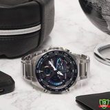 EDM-1012578 N91 EDI_FICE Silver Black Blue Dial Watch.