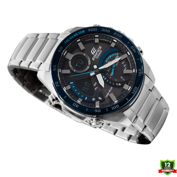 EDM-1012578 N91 EDI_FICE Silver Black Blue Dial Watch.