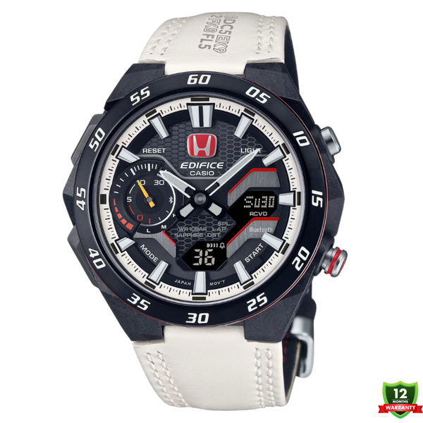 ECM-10125780 N91 TOM’s White Honda Dial Watch.