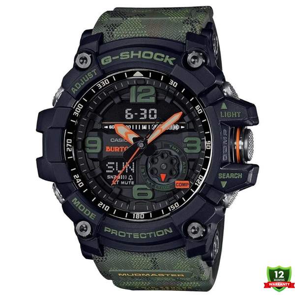 CG-1012585 N91 Mud Master Green Black Dial Solar Watch.