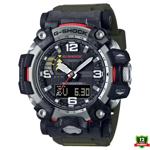 CG-1012587 N91 Mud Master Green Black Dial Solar Watch.