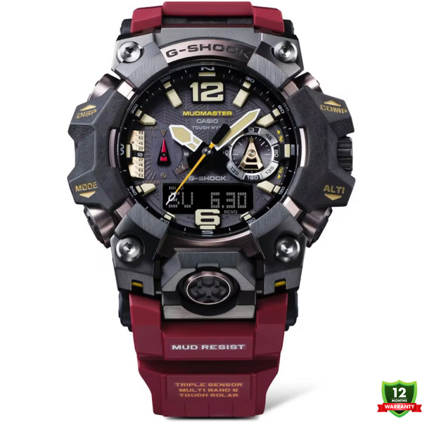CG-1012588 N91 Mud Master Red Black Dial Solar Watch.