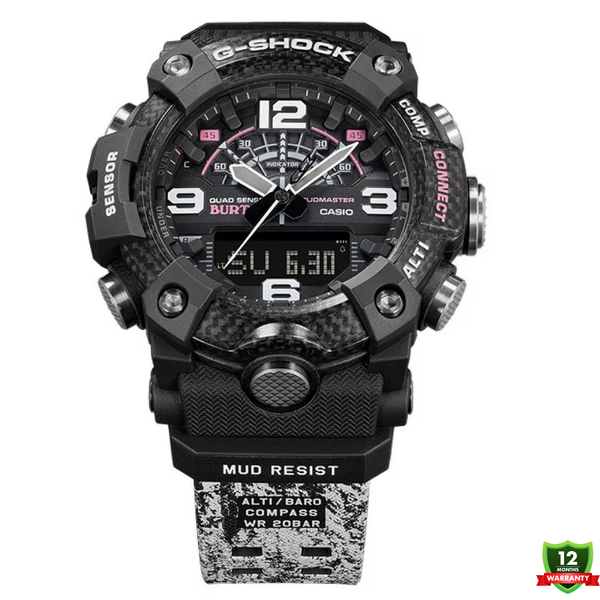 AMR-10125892 N91 Mud Master White Black Solar Watch.